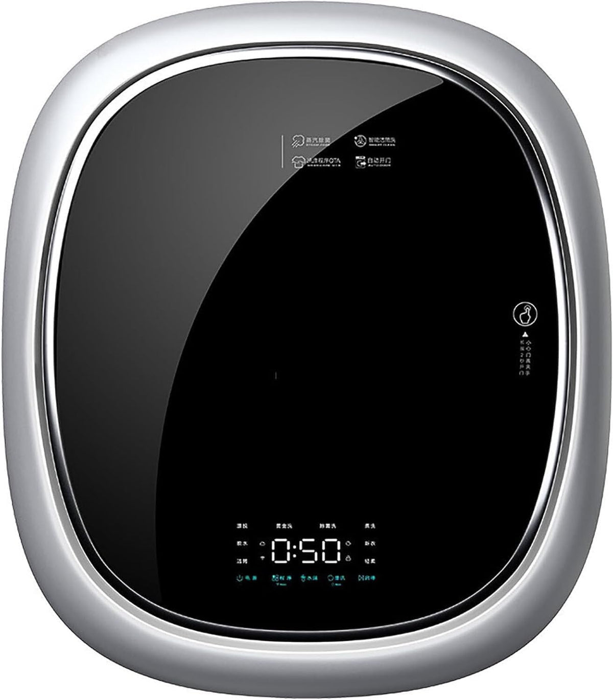 YJKKZQLB, Pralka, 55 dB, 3,0 kg, 220 V, Czarny, oświetlenie LED