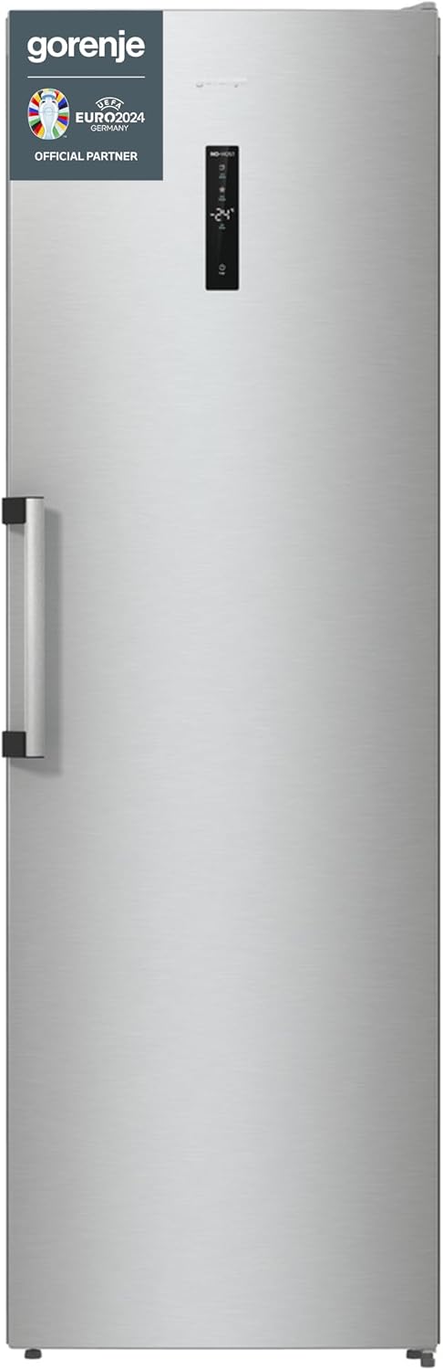 Gorenje, Zamrażarka, DAXL6, 280 litrów, 185 cm, Stal Szlachetna, oświetlenie LED, kompresor