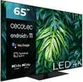 Cecotec, Telewizor Smart TV, ALU20065ZS, 65 cali, 10 W, Czarny, oświetlenie LED