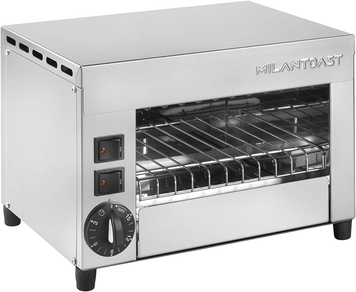 MILAN-TOAST, Tostery, 240 V, 21 kW, 29 x 23 x 7 cm, Czarny / Srebrny, funkcja grilla