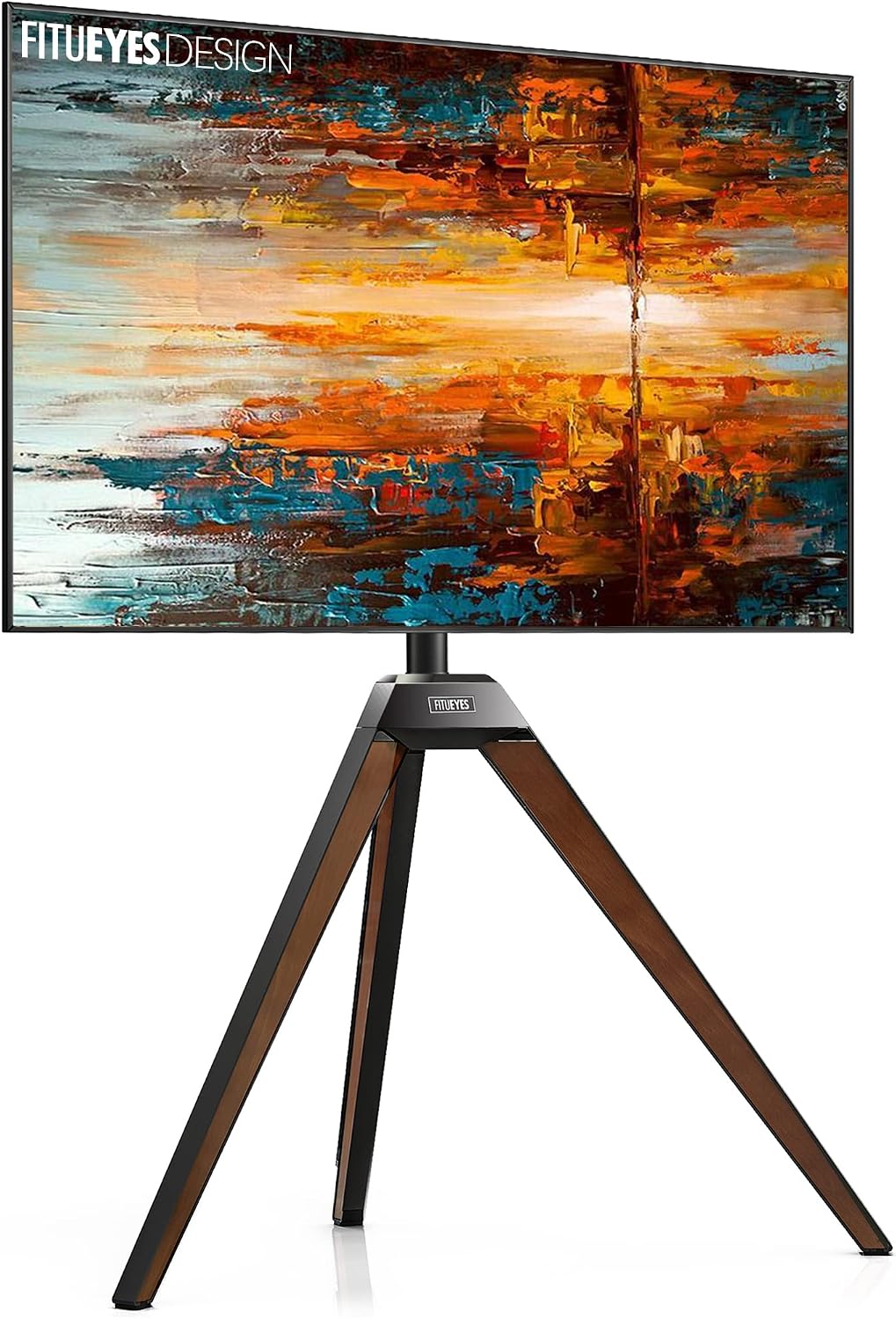 FITUEYES, Telewizor Smart TV, 400x400 mm, Brązowy