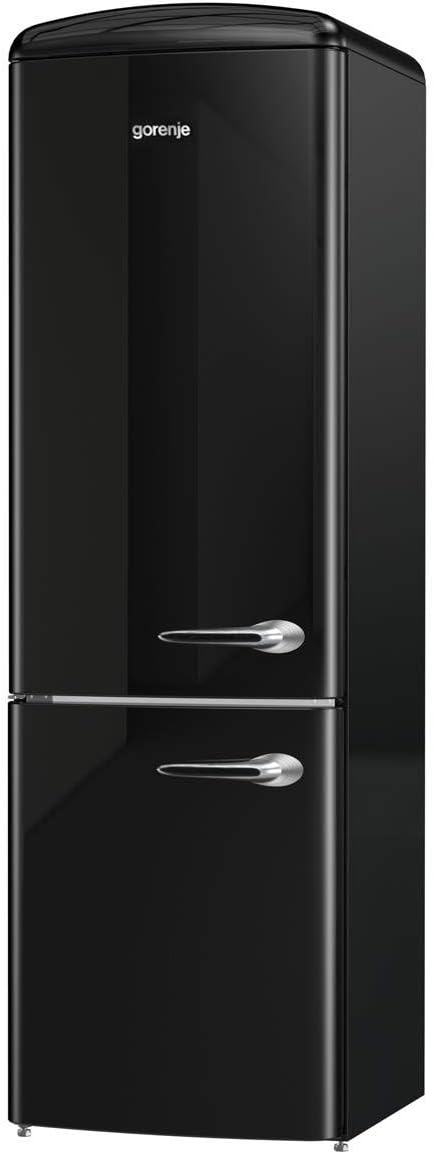 Gorenje, Lodówka, 227 l, 194 cm, 3 W, Srebrny / Czarny, oświetlenie LED, 3 w 1