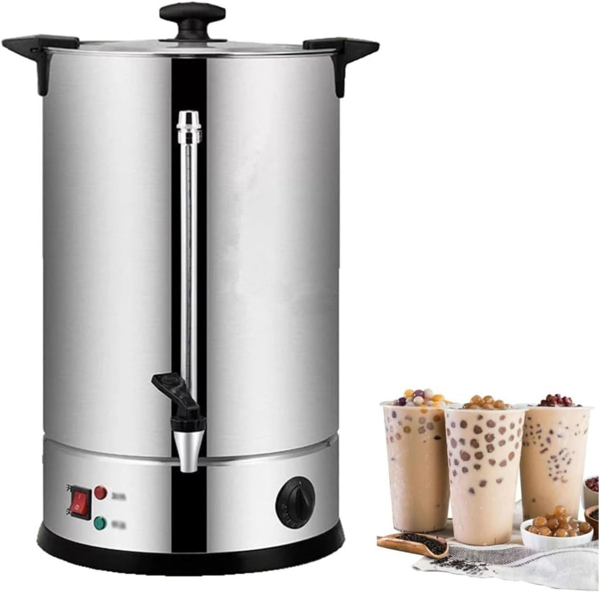 Dystrybutory gorącej wody, YXCMD, 45 l, 800 W, 2,37 kg, Czarny, stal nierdzewna