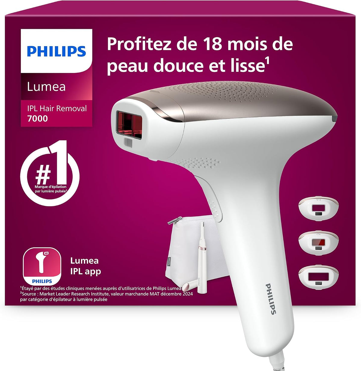 PHILIPS, Depilatory IPL, BRI923, Czarny