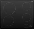 Indesit, Płyta grzewcza, 58 cm, Czarny, timer