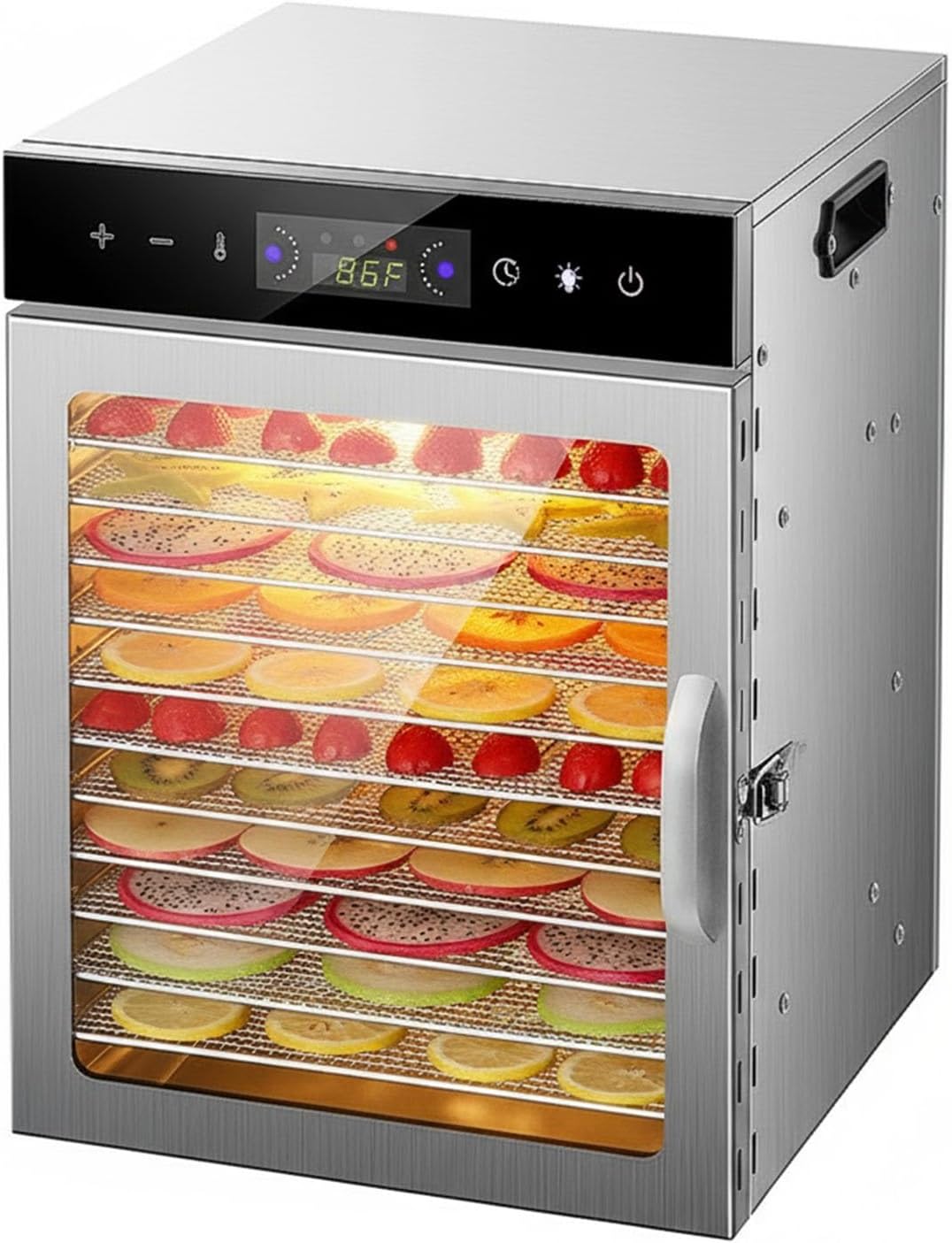 Suszarka do żywności, Efficieran, 800 W, 220 V, Srebrny