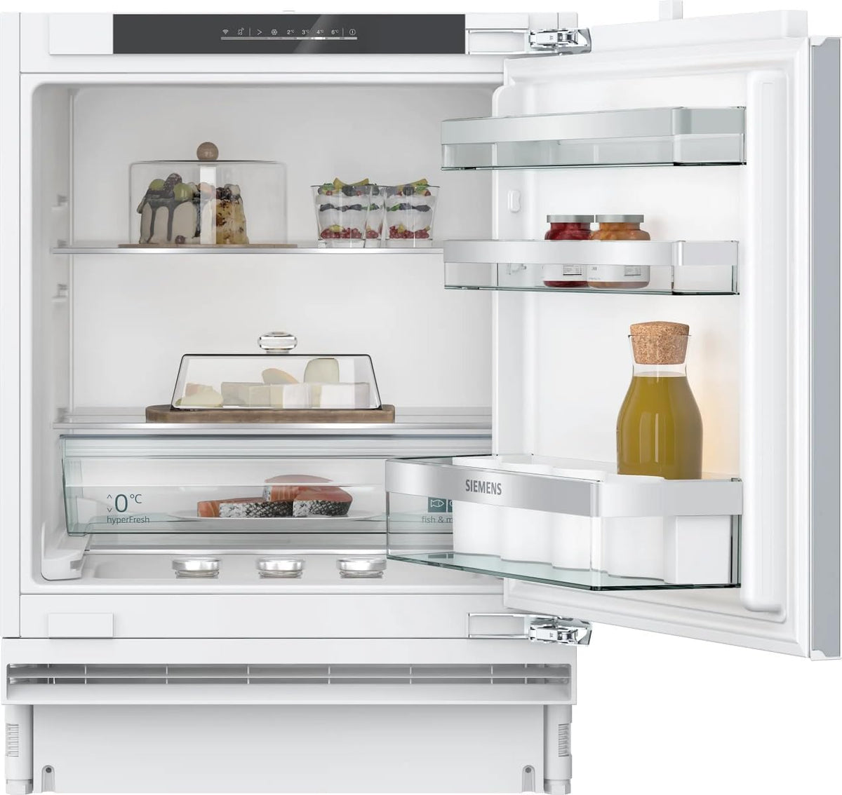 SIEMENS, Lodówka, IQ500, 134 litry, 82 x 60 x 55 cm, Szary