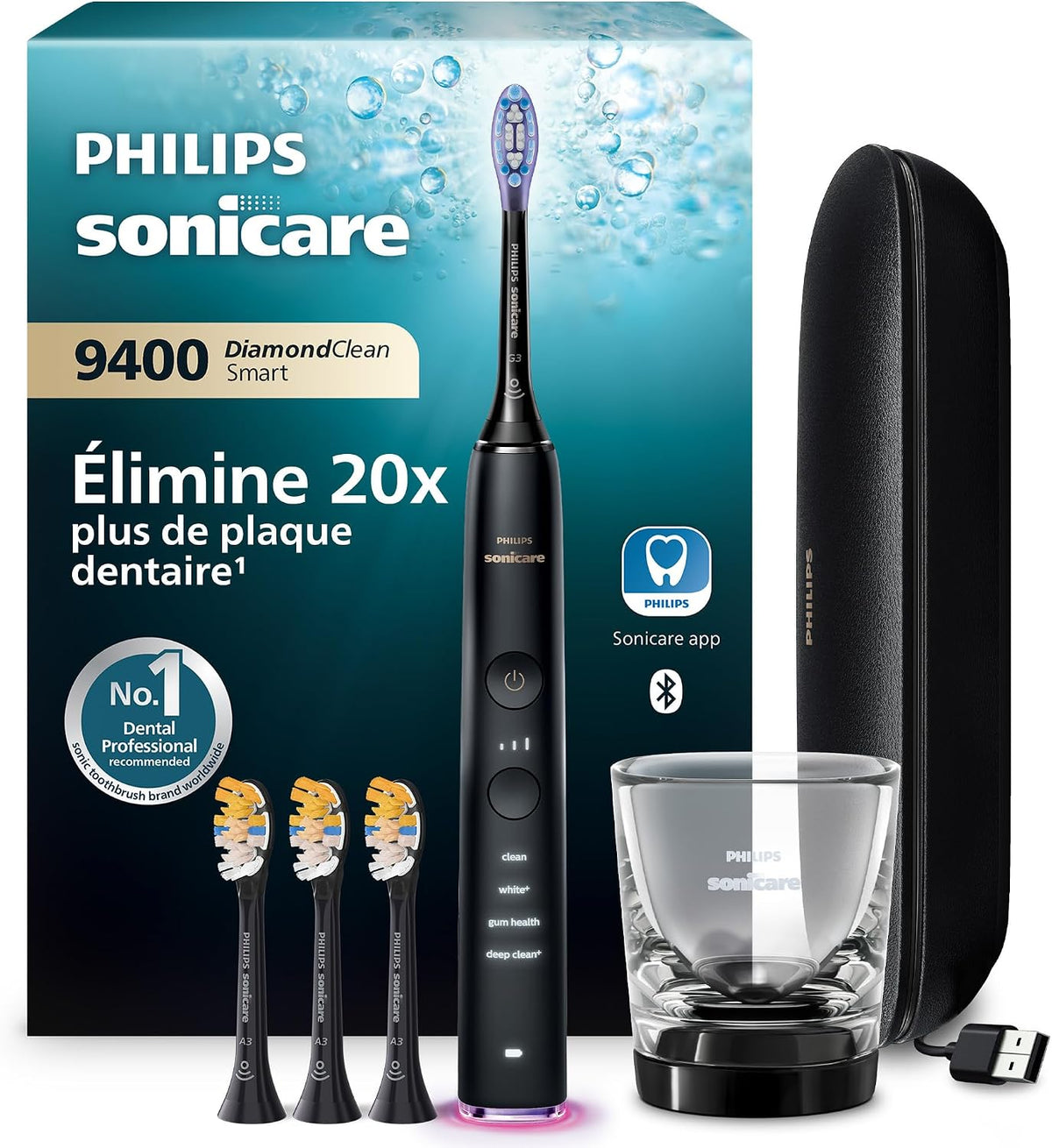 PHILIPS, Sonic, HX9918, Czarny, timer